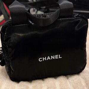 CC Parfums Black Nylon Cosmetic Pouch VIP Gift